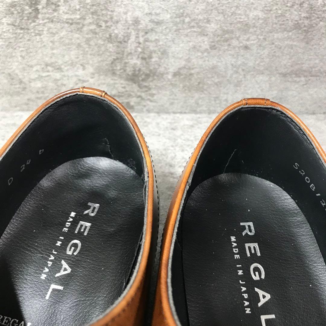 【未使用】リーガル　W21D ストレートチップ　ビジネスシューズ　ブラウン