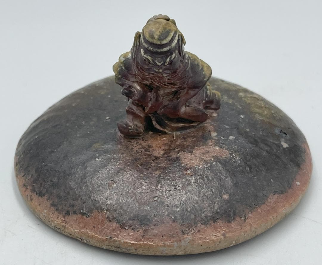 備前焼　鐘馗様　獅子　宝瓶