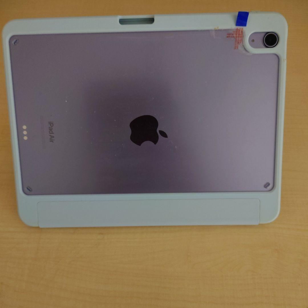 iPad Air パープル 第5世代 本体にスタンド兼用ハードカバーとペン付き