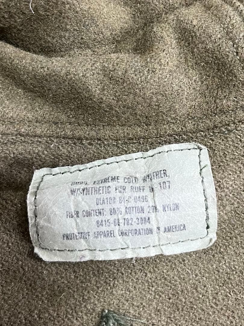 【美品】米軍実物　M65パーカー　フィッシュテールパーカー LARGEフルセット