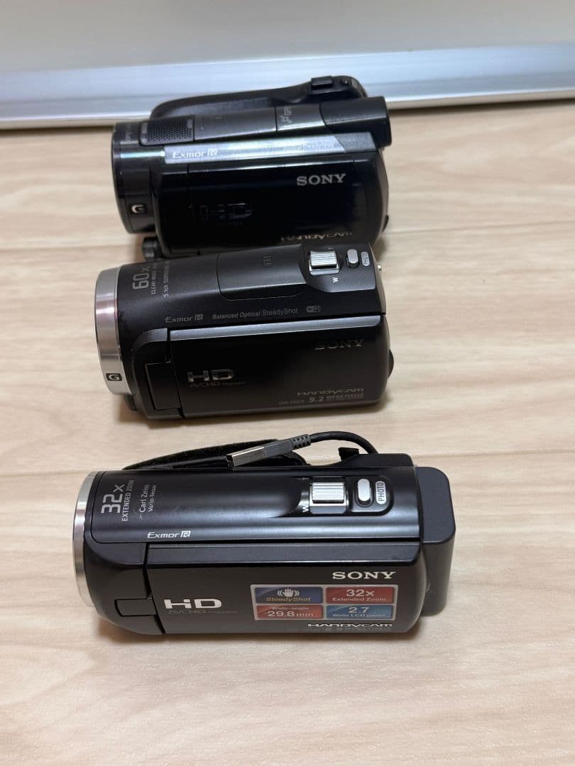 SONY ビデオカメラ 本体 HDR-CX675、HDR-XR500 ジャンク