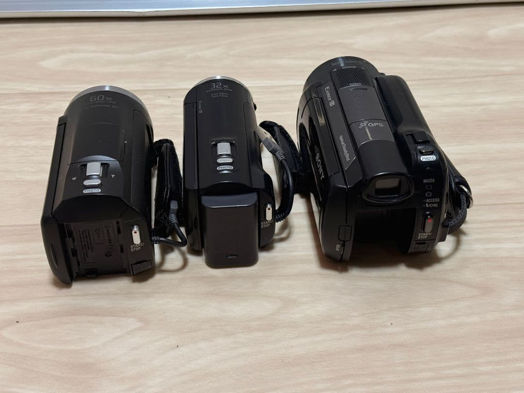 SONY ビデオカメラ 本体 HDR-CX675、HDR-XR500 ジャンク