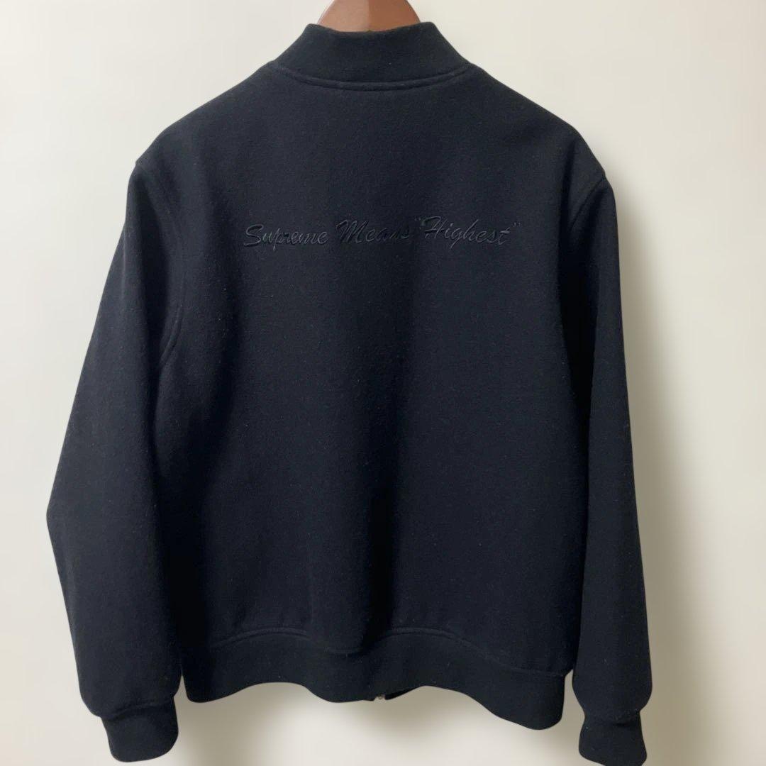 ジャケット・アウター Supreme Old English Zip Varsity Jacket L