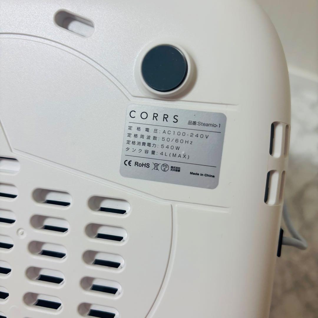 加湿器 4.0L 大容量 スチーム式加湿器 上から給水 卓上加湿器 加熱式