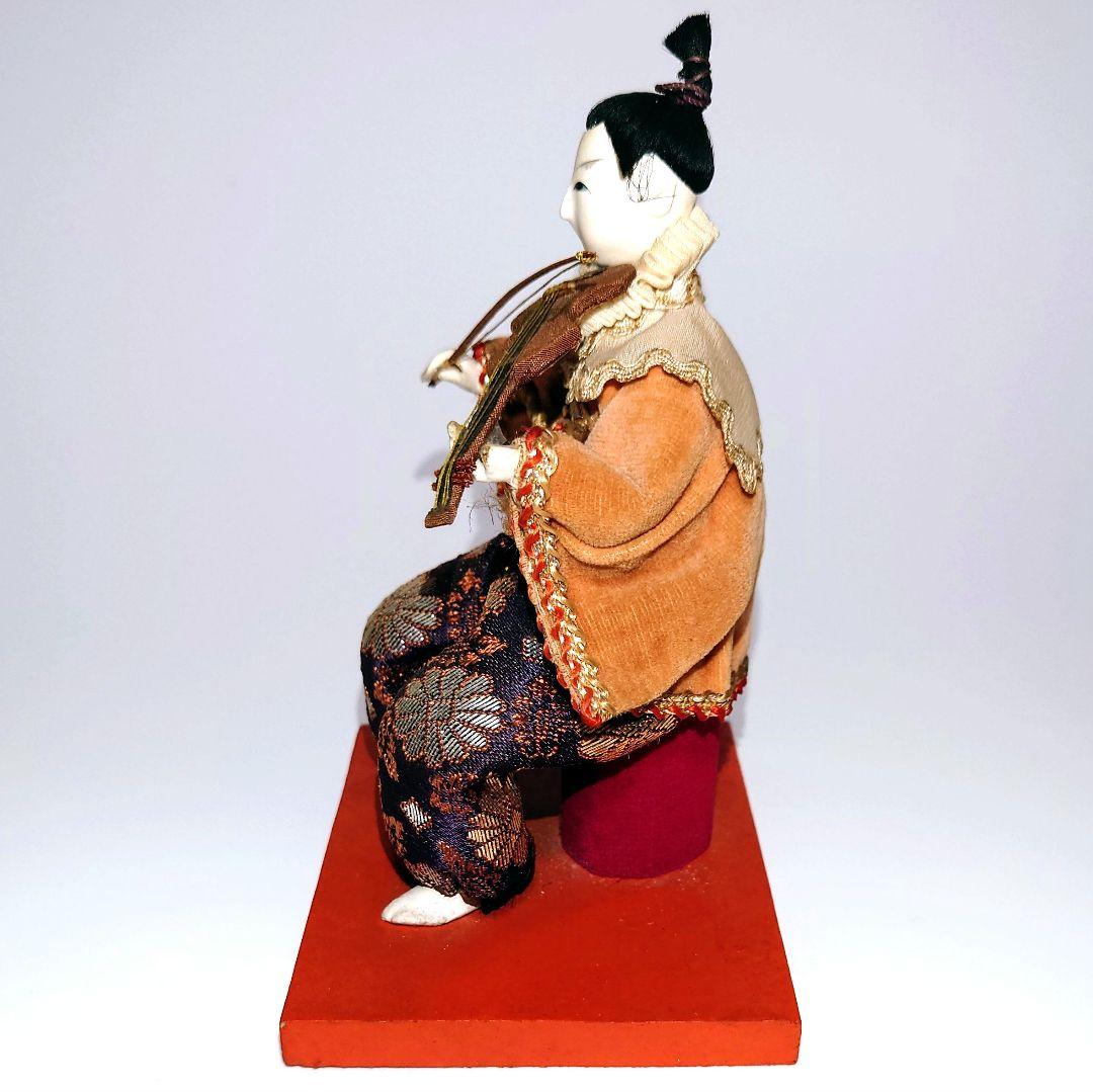 Japanese dolls 日本人形「天草四郎バイオリン弾き」大正レトロ　置物