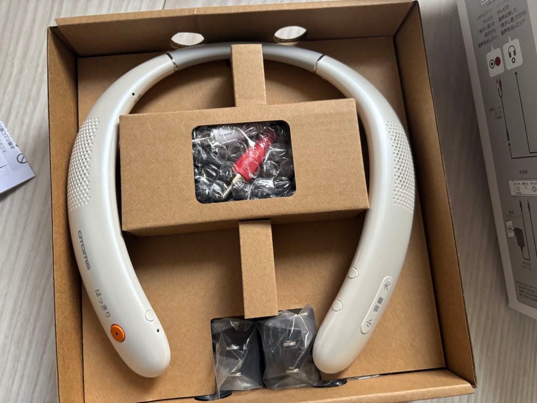 新品　快テレ君　ホワイト　OTAMS ワイヤレスネックスピーカー VS-N300