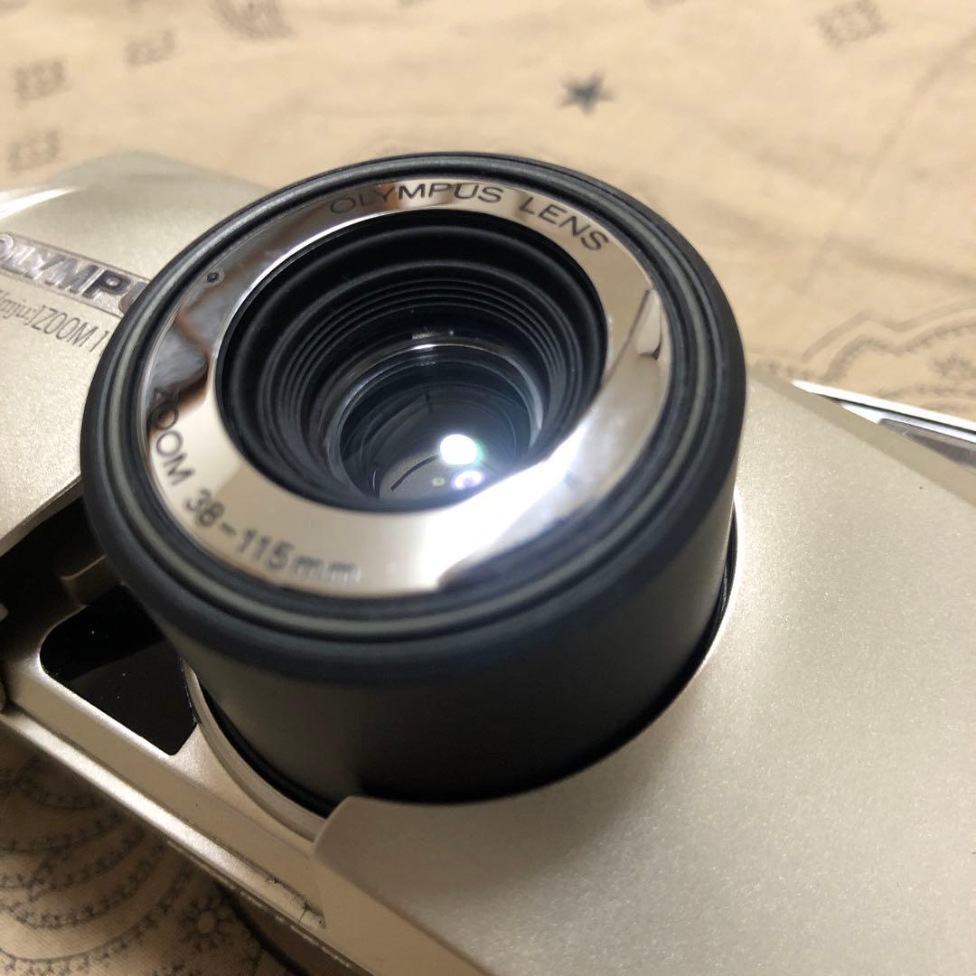 美品 OLYMPUS μ ZOOM 115 電池付 コンパクトフィルムカメラ