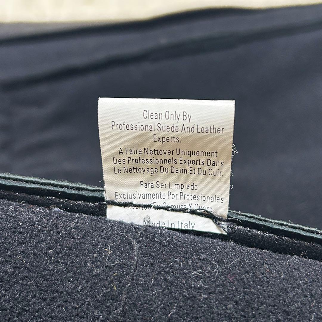 希少✨ イタリア製 レザーコート ラムスキン マイクロポーラーフリース 本革 黒