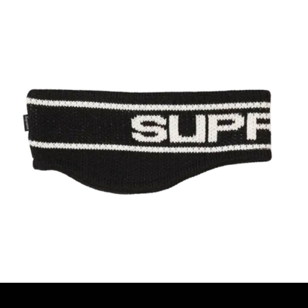 小物 Supreme Contrast Logo Headband Black