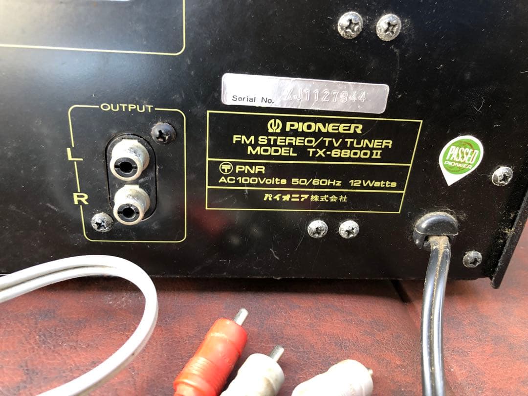 PIONEER　TX-6800II FM/AMチューナー動作品(J6)