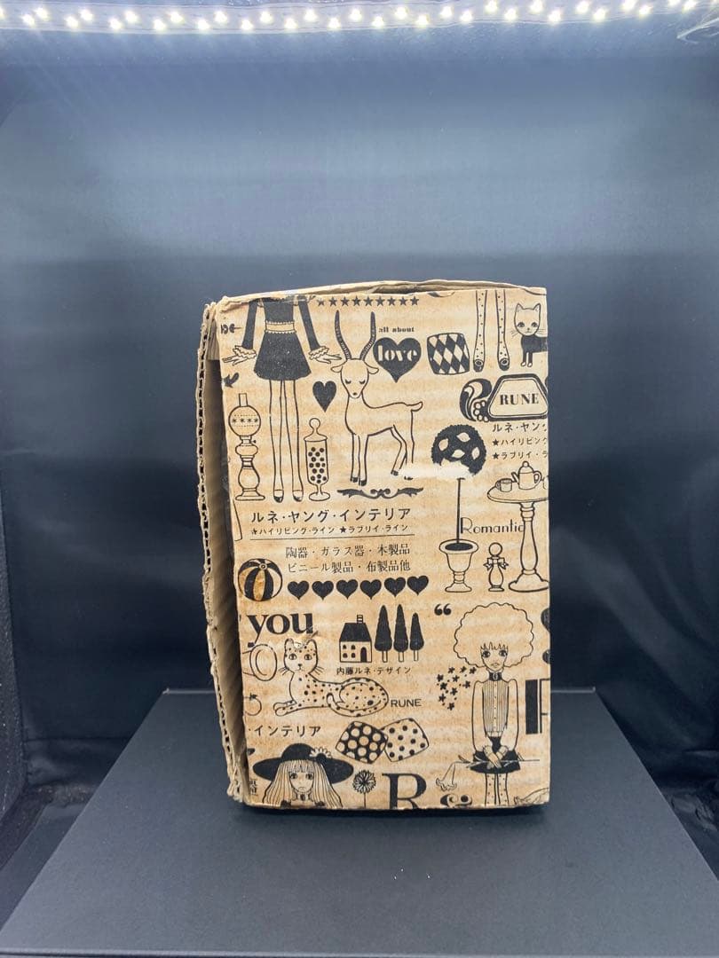 内藤ルネ　猫　箱入り　陶器　貯金箱