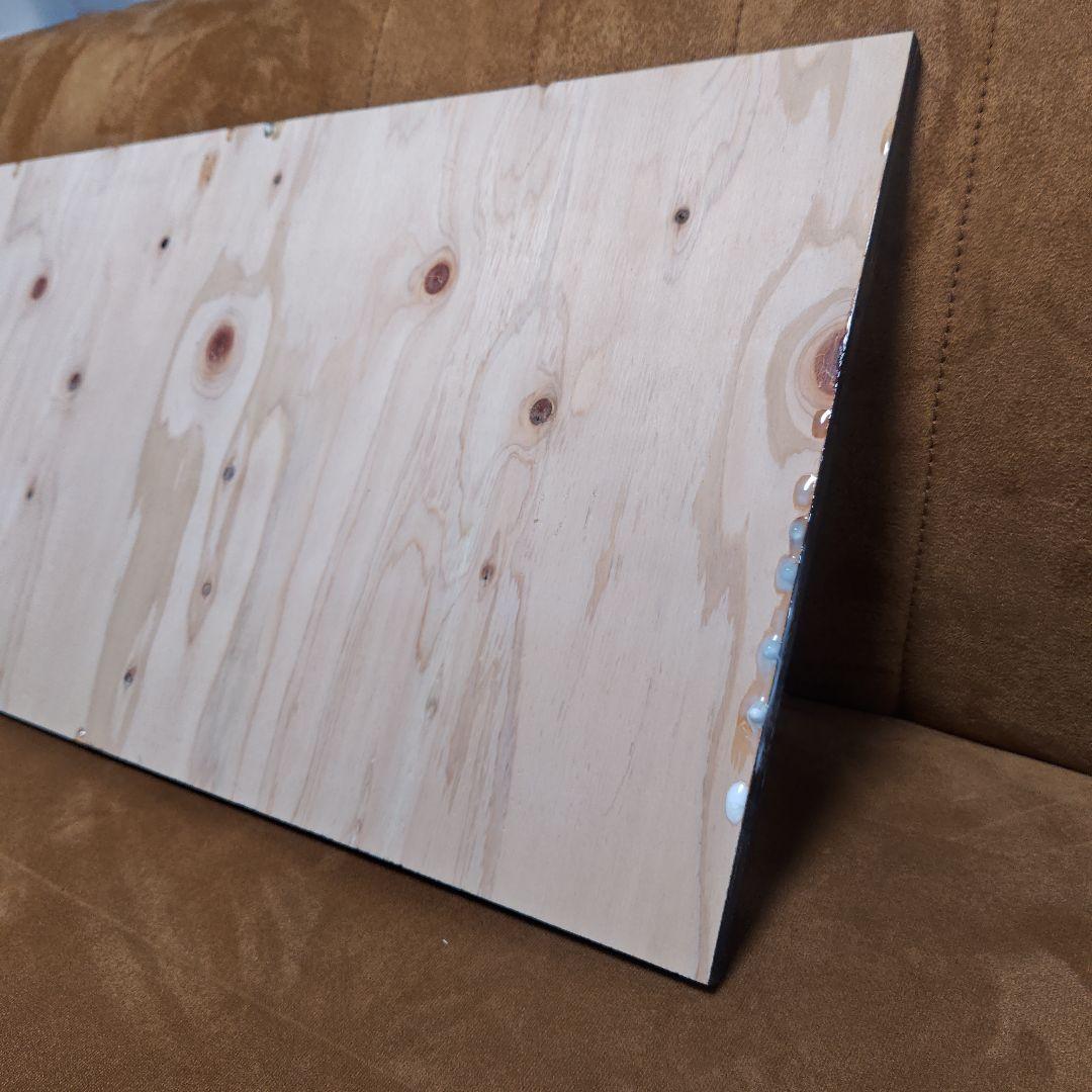 ブラックオーシャン　ロングパネル　オーシャンアート　壁掛け　レジンアート海一点物