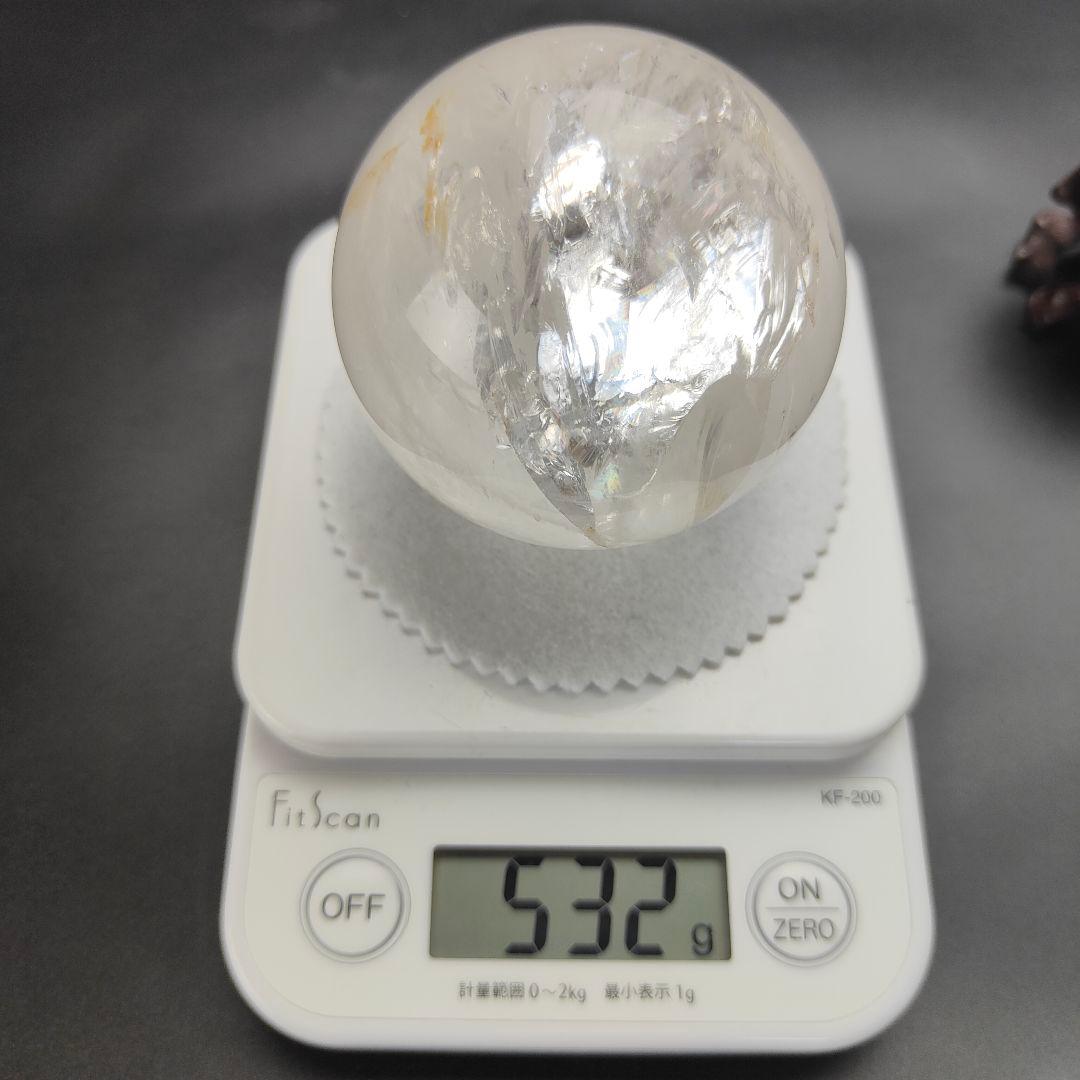 B2.天然水晶　アイリスクォーツ　レインボークォーツ　スフィア　天然石　処分