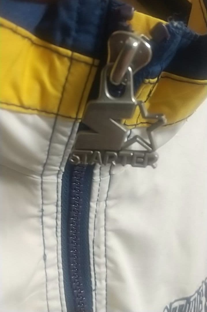 90s STARTER ノートルダム ナイロンアノラック ハーフジップ 韓国古着