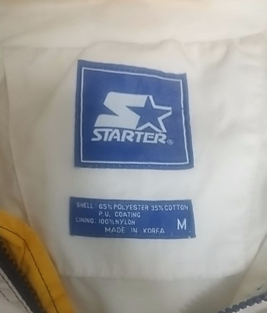 90s STARTER ノートルダム ナイロンアノラック ハーフジップ 韓国古着