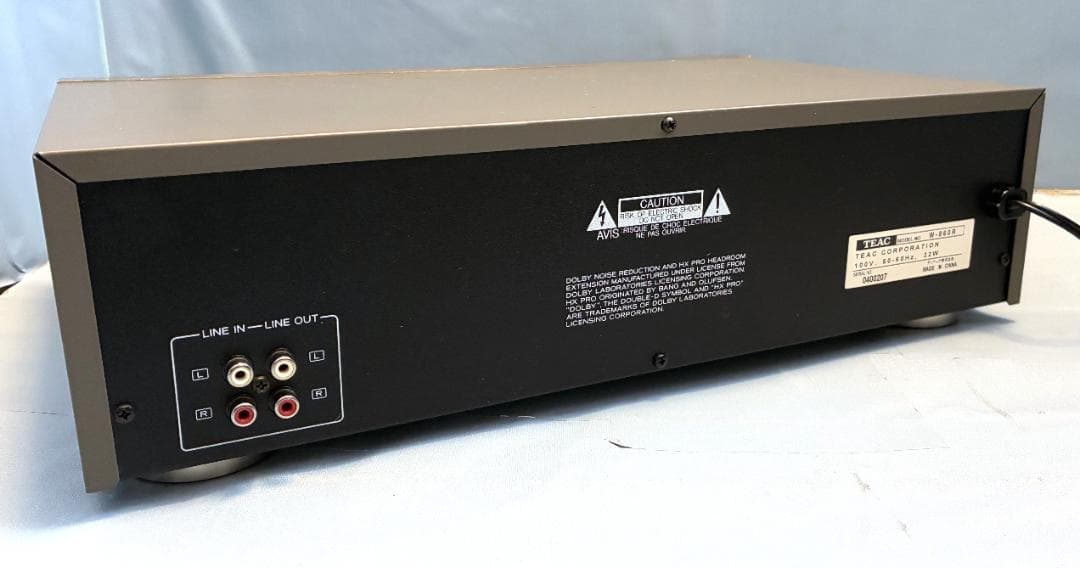 【動作OK！！】ダブルカセットデッキ　TEAC　W-860R　ゴールド
