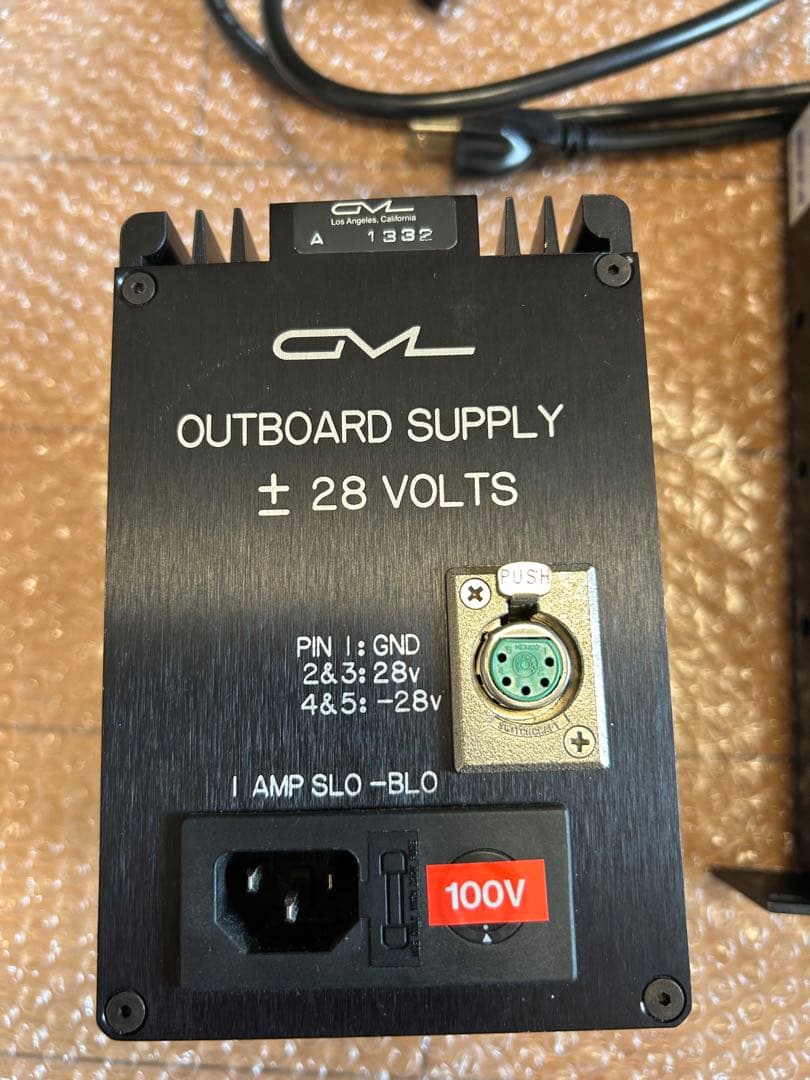 【レア】GML OUTBOARD SUPPLY±28 VOLTS4chプリアンプ