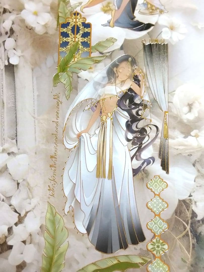 ✩再販✩J1104＃夜譚少女(烫金)703工作室切り売り海外人物マステ女の子