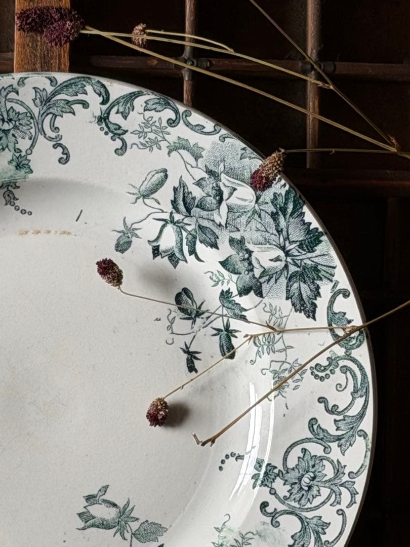 ⚫︎2set⚫︎フランスアンティーク⚫︎ SAINT-AMAND深青カンパーニュ 深皿