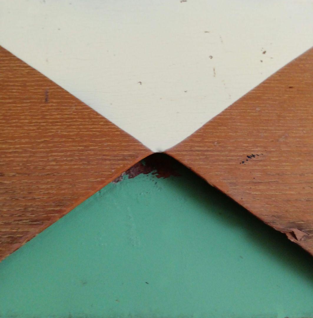 昭和レトロ ペイント 5段チェスト／古道具 箪笥　引き出し