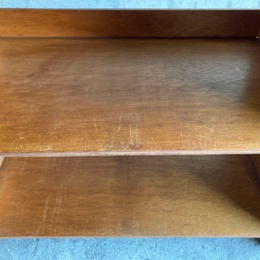 オープンシェルフ ラック 本棚 飾り台 置物台 5段 木製 家具 昭和 レトロ