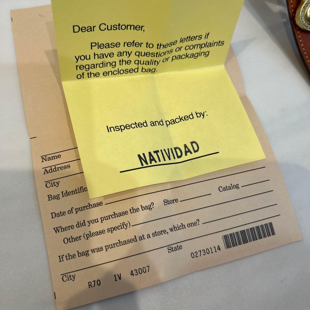 DOONEY&BOURKE USA製 レザーショルダーバッグ グリーン 美品