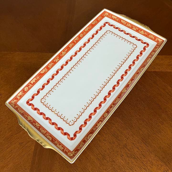 【希少品】未使用リチャードジノリ★インペロコンテッサネロ★手付きロングプレート