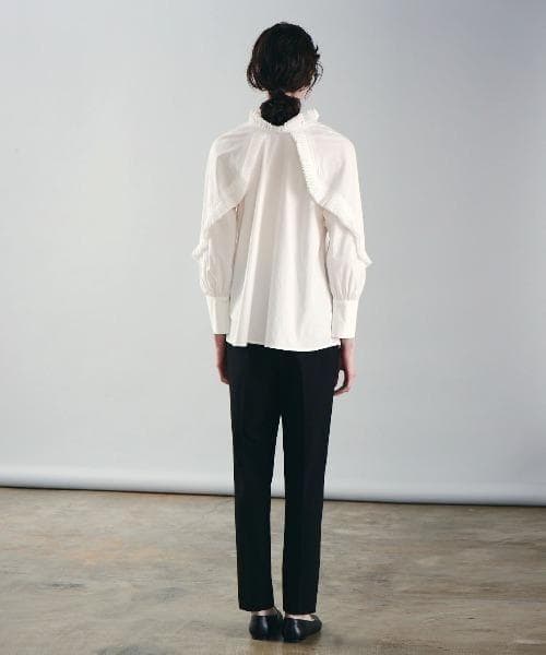 美品 マリリンムーン 2,7万円 フリルブラウス スタンドカラーブラウス 452