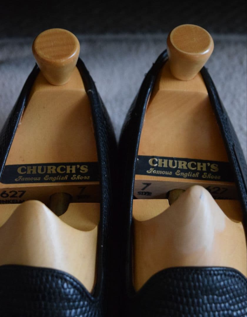 【reo】チャーチ特注 リザードローファー