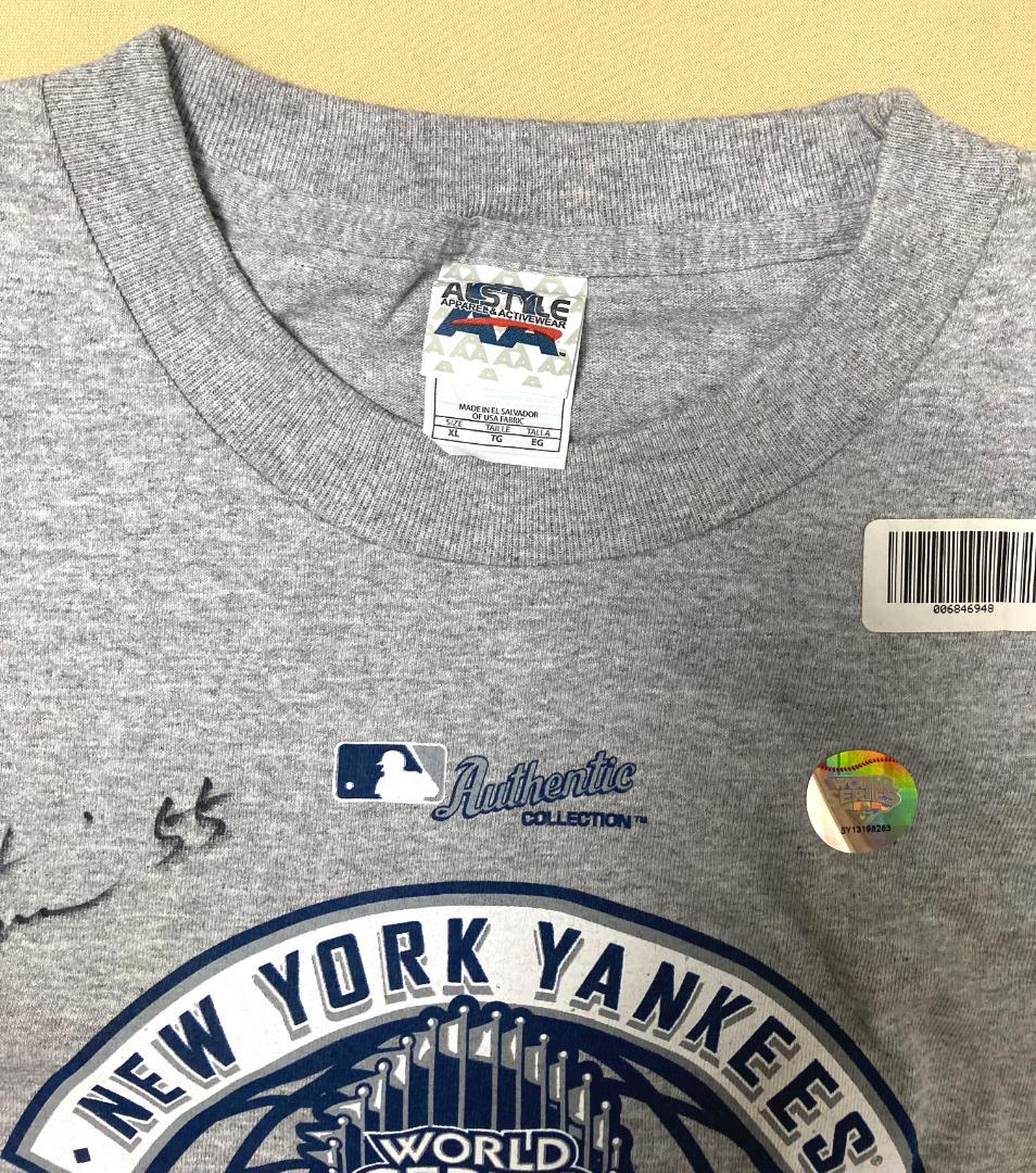 #55ゴジラ松井直筆サイン・2009MLBワールドシリーズ、記念Tシャツ＆CAP