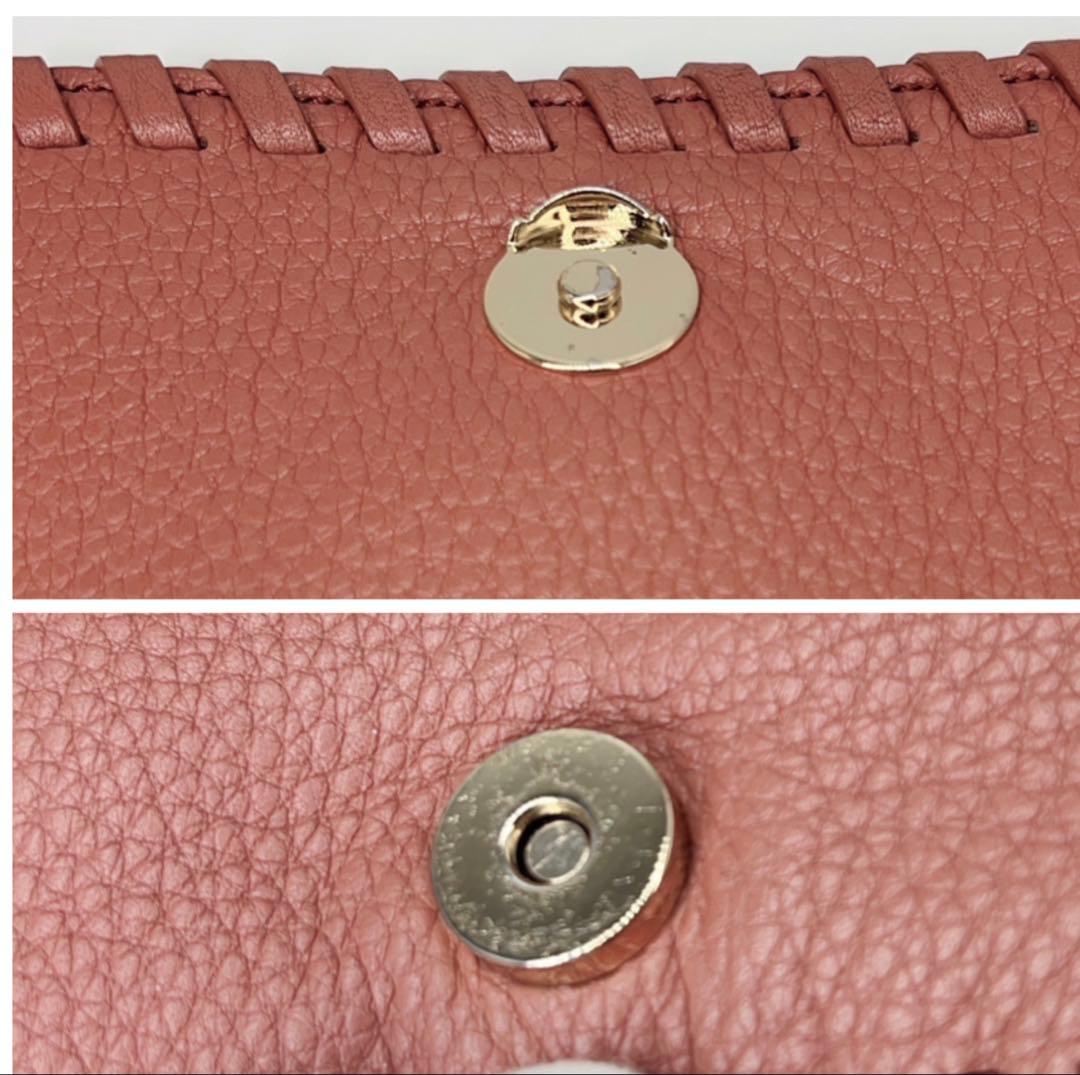 極美品✨TORY BURCHチェーンショルダー　マリオン　ピンク系