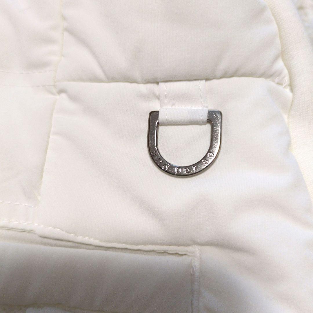 美品　and per se　アンパスィ　ダウンベスト　ロング　L 　白