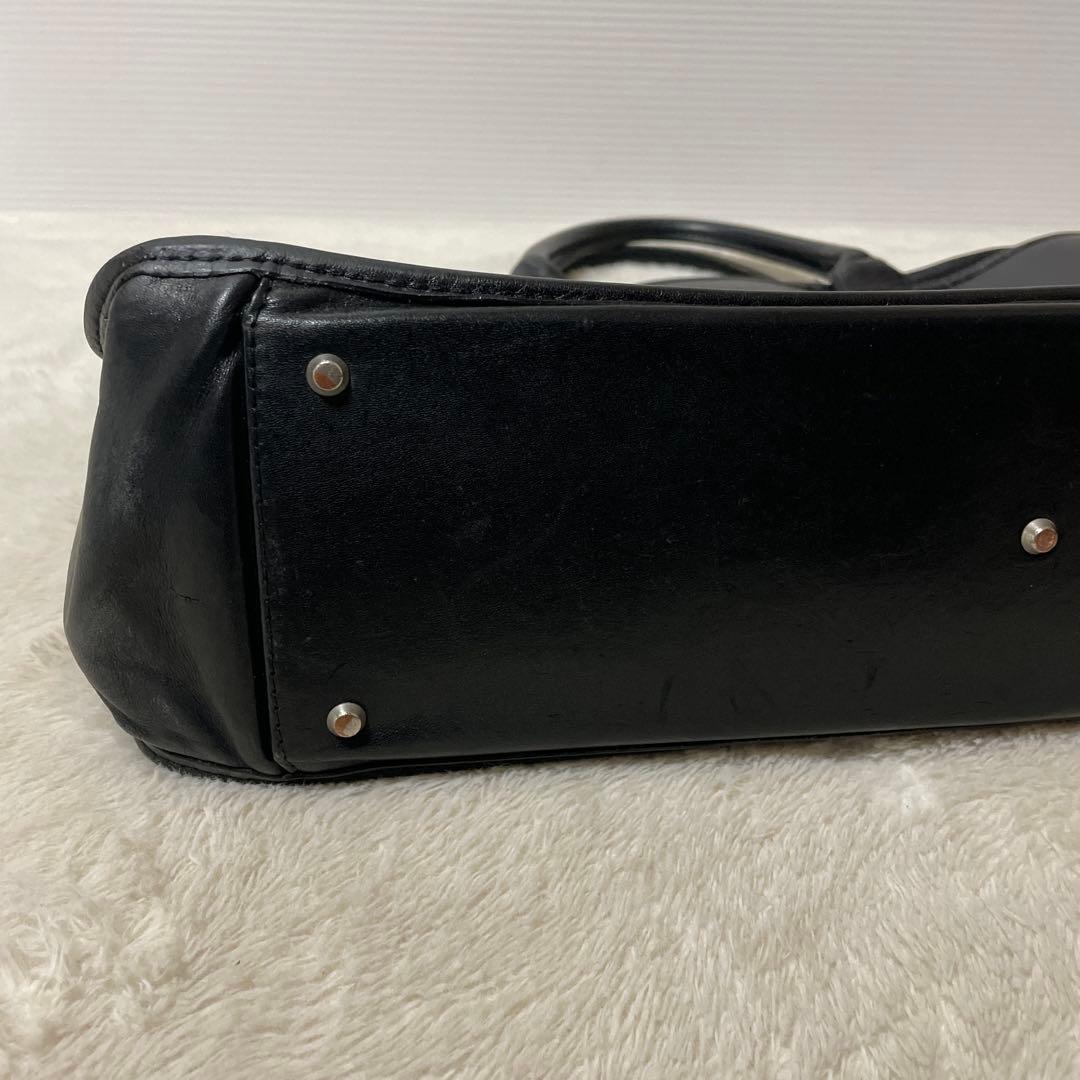 【希少】PORTER オールレザー ブリーフケース A4収納 ブラック