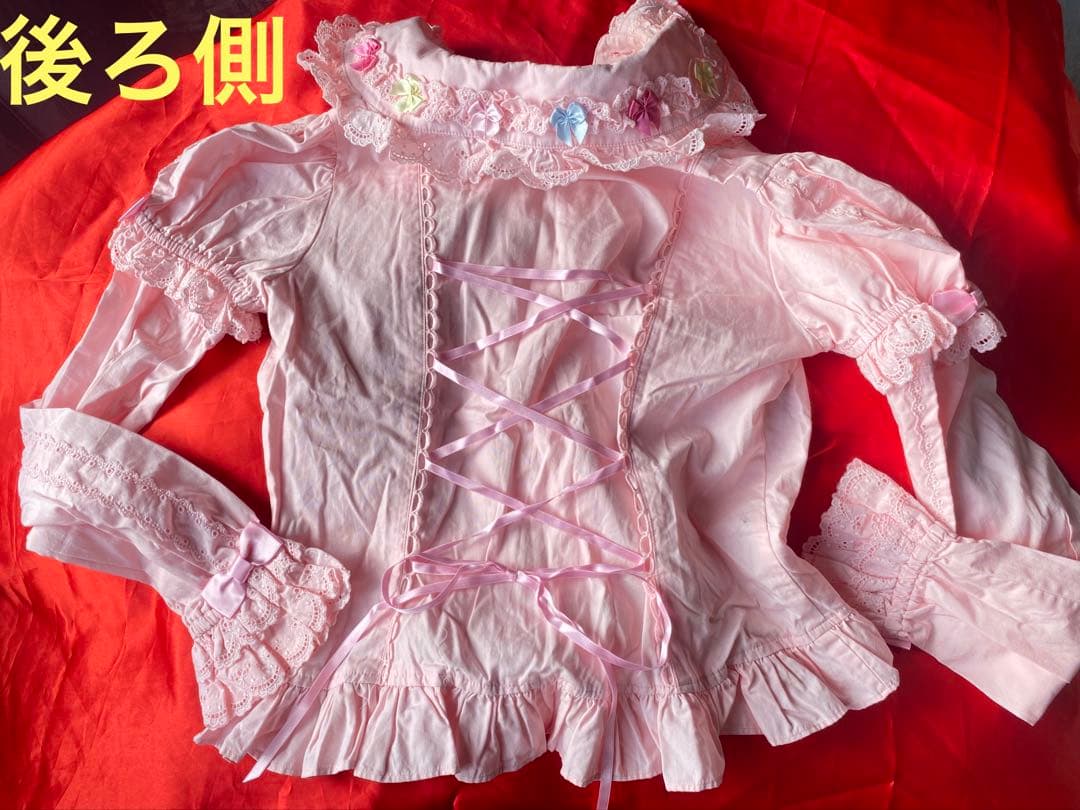 Angelic Pretty ピンク リボン ブラウス アンプリ ロリータ