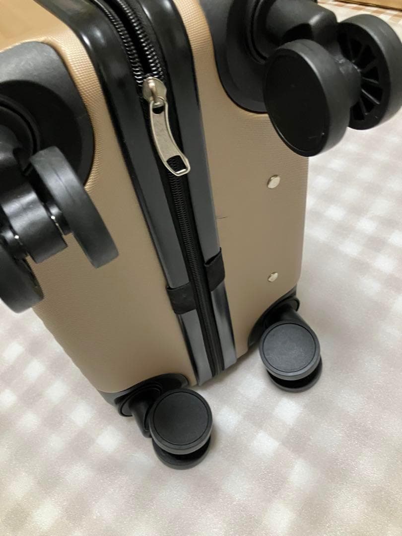 スーツケース 軽量 キャリーケース TSAロック ダブルキャスター S ゴールド