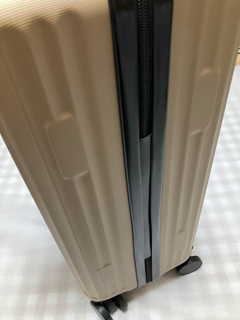 スーツケース 軽量 キャリーケース TSAロック ダブルキャスター S ゴールド