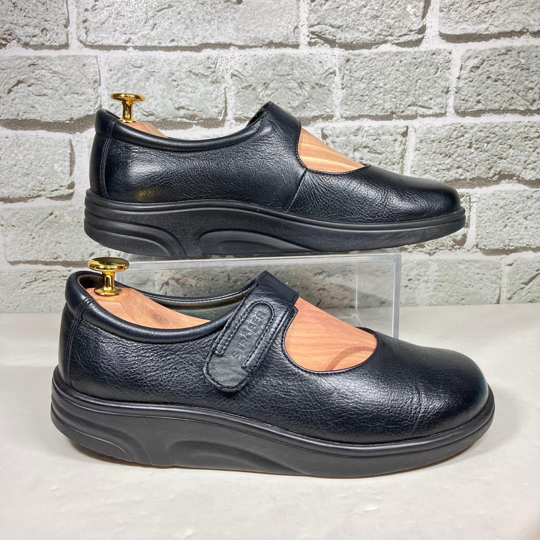 【美品】strober ストロバー 23.5 本革 メリージェーン コンフォート