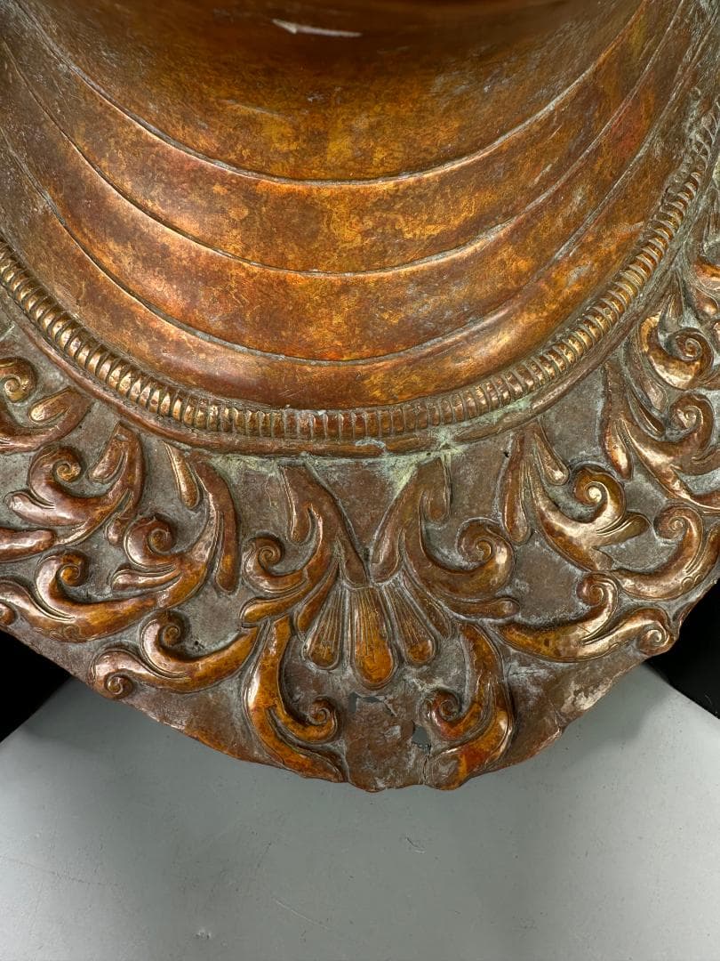 仏教美術　18世紀頃喜馬拉雅仏教　ヒマラヤ銅製面具　ヴァラーハ像　婆利迦古物保証