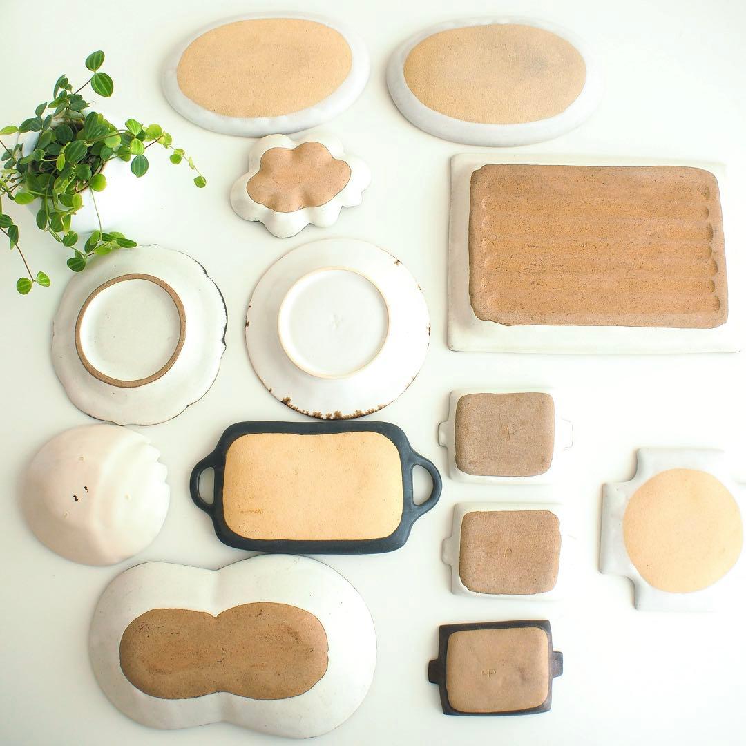 【テトリンコ】作家陶器皿13点セット／石岡信之、よしざわ窯、石木文