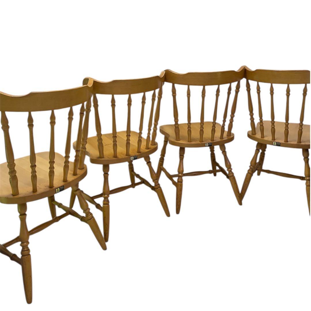 4脚の２　飛騨の家具　ダイニングチェア　椅子　ヴィンテージ