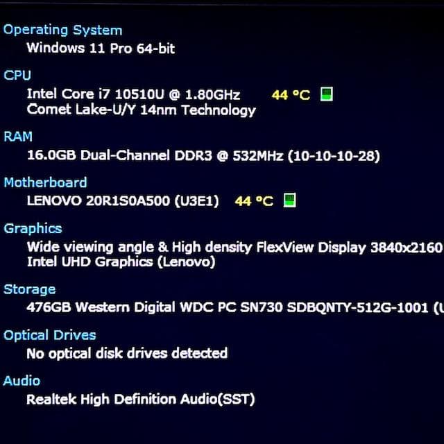 2020《第10世代フラッグシップモデル》4K液晶！ 大容量SSD！レノボ