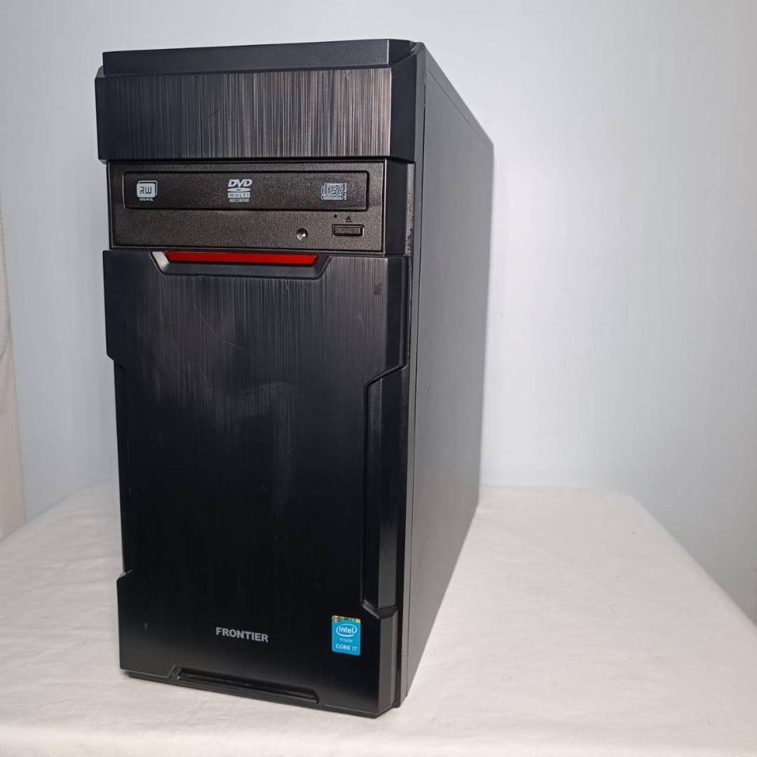 【激安ゲーミングPCフルセット】i7 快適動作！Office搭載 フロンティア