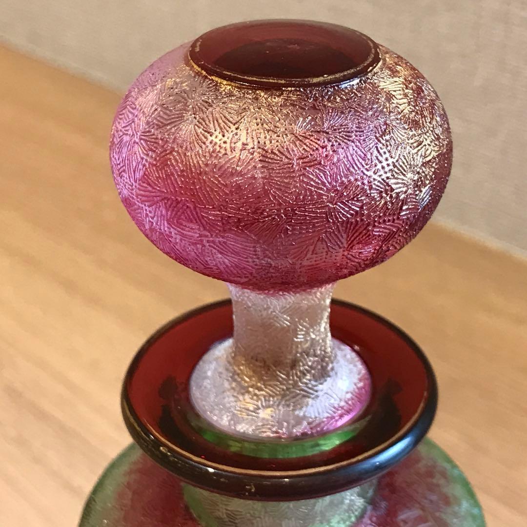 上級品稀少オールドバカラBaccaratローズヒップRosehip野薔薇香水ビン