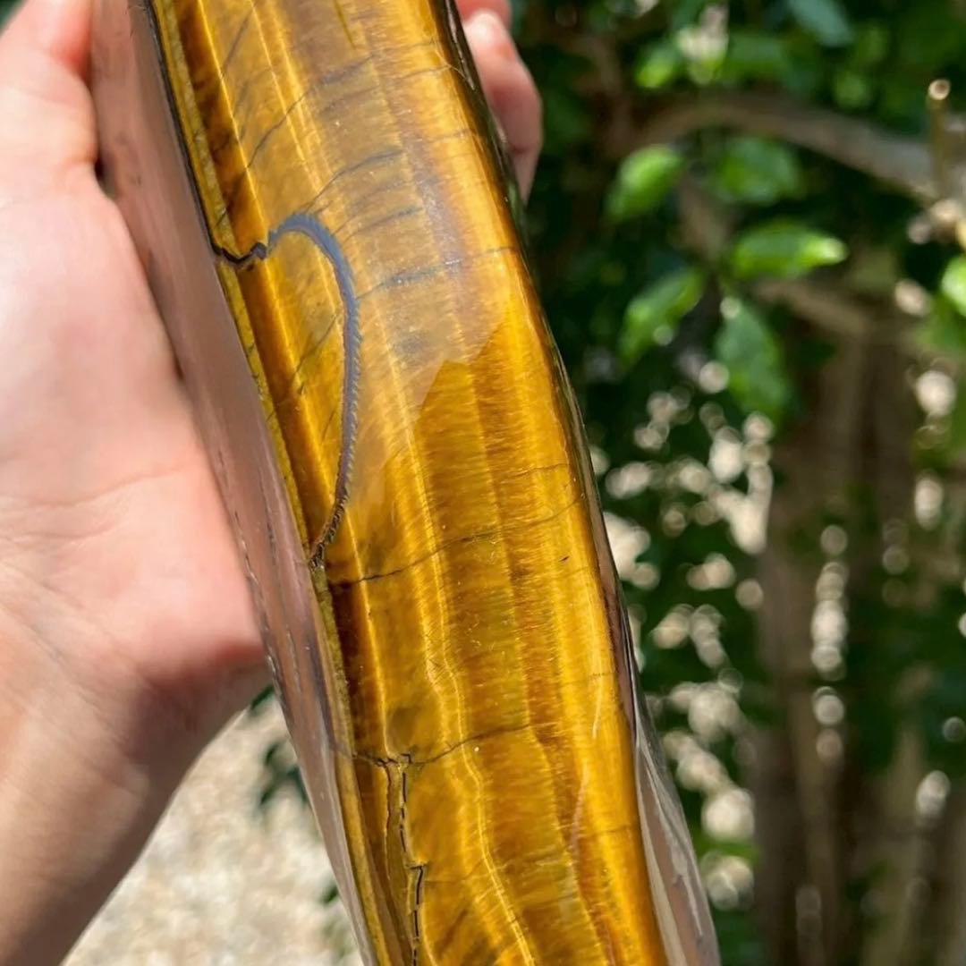 ☆超大型 激レアサイズ☆素敵な色合いと模様☆タイガーアイ 虎目石 原石 天然石