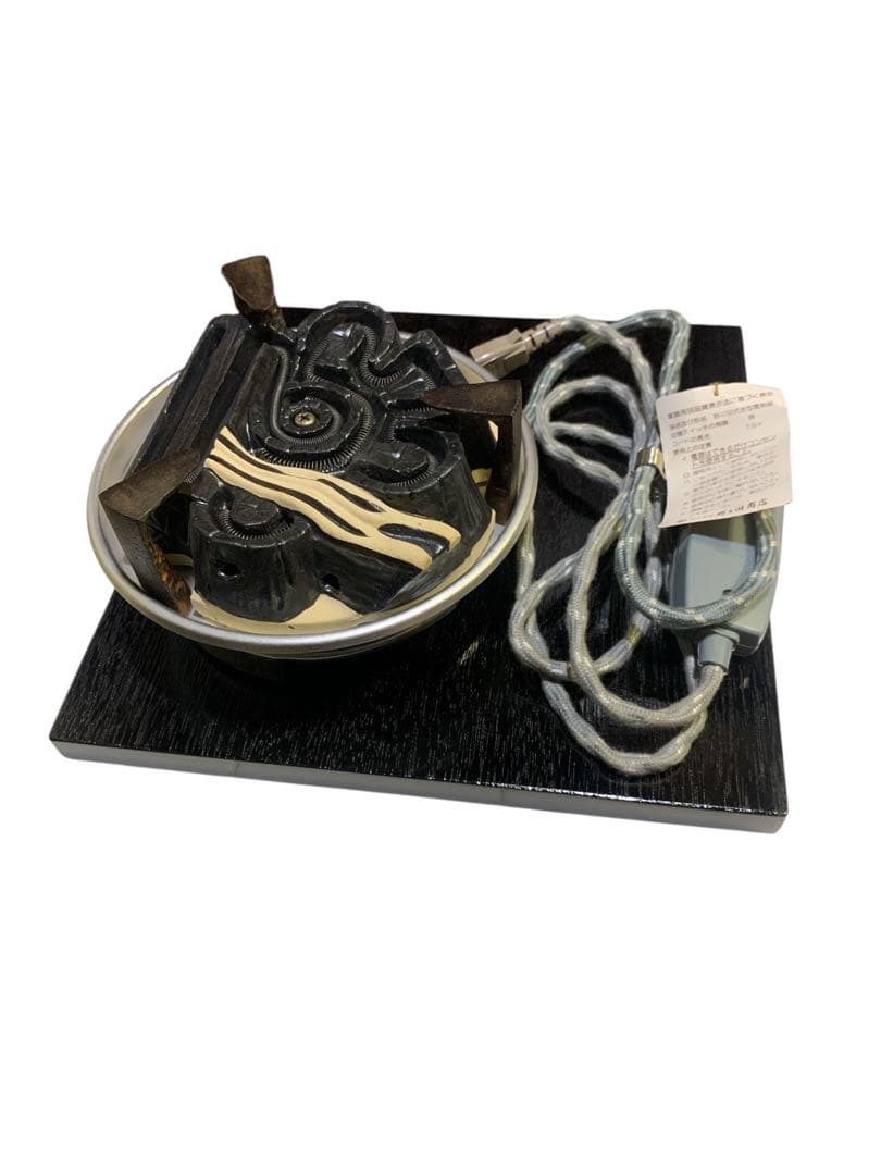 野々田商店 野々田式炭型電熱器 茶道具 風炉(前瓦・敷板付)