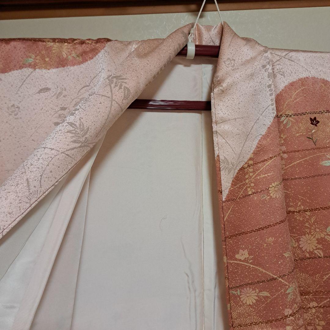 mac!　訪問着フルセット+正絹長襦袢　パールトーン加工