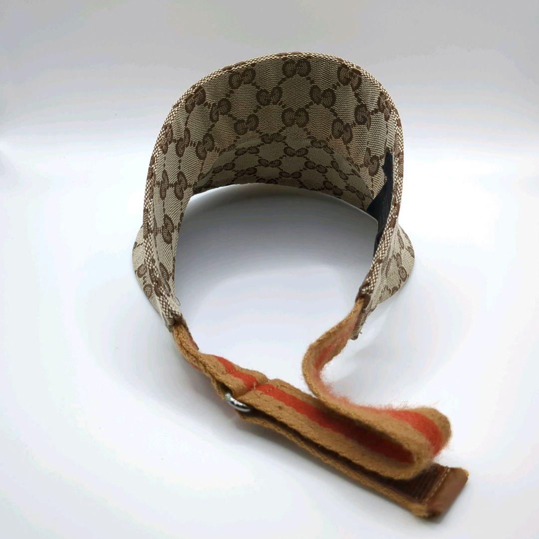 専用 希少色✨GUCCI サンバイザー GG柄 キャンバス Lサイズ 正規品