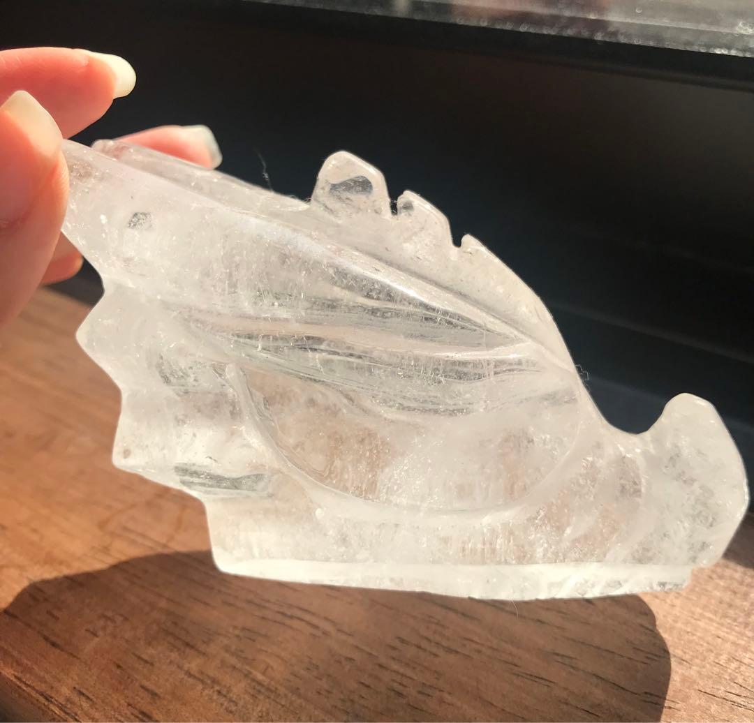☘️クリアクォーツ 龍の頭の形　パワーストーン 天然石
