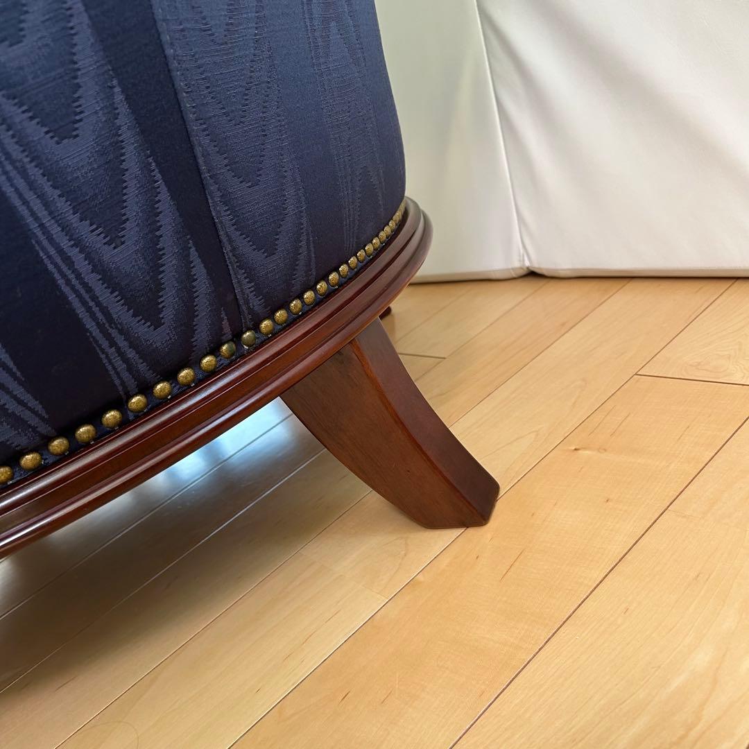 マルニ　KENT-COURT ケントコート　1人ソファ ネイビー　シェルソファー