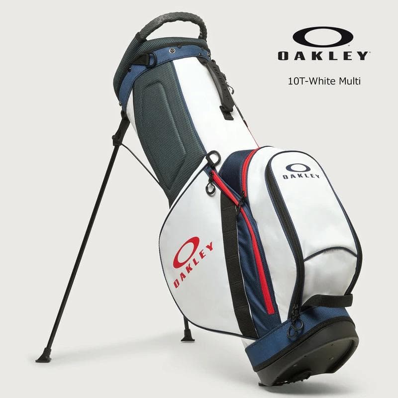 新品 オークリー OAKLEY ゴルフ スタンドキャディバッグ ホワイトマルチ